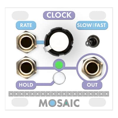 Mosaic Clock 1U Eurorack Module (White) image 2