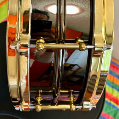 Ludwig LB416BT Back Beauty 14x5 brass on brass - Black Nichel image 8