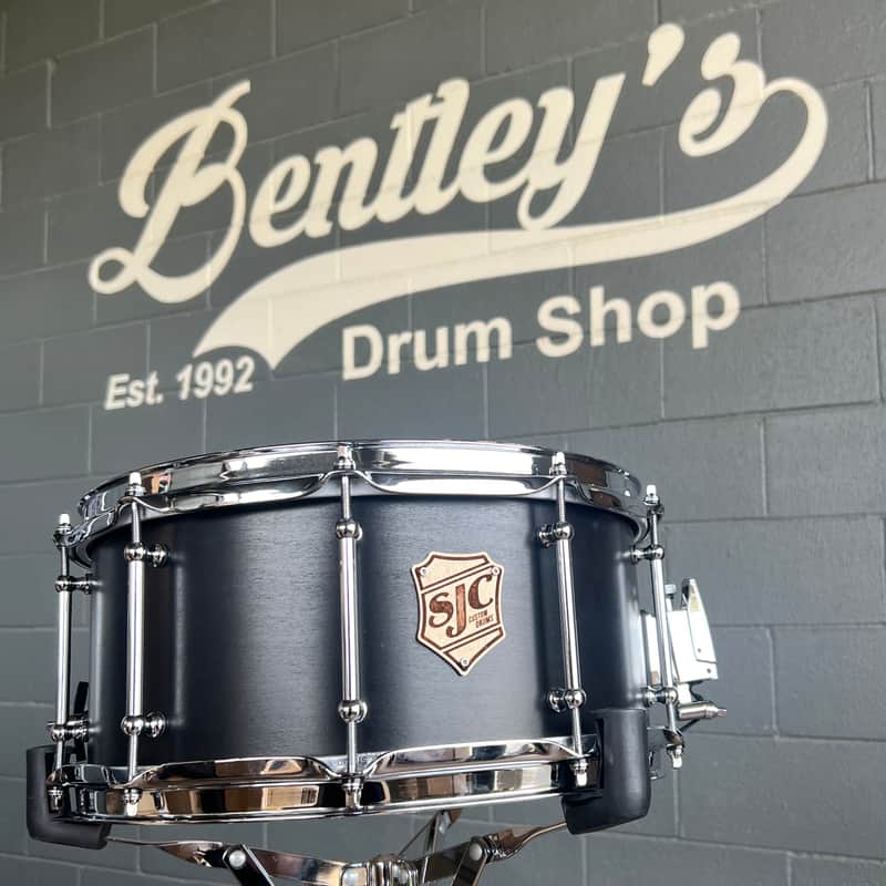 SJC Drums 6.5x14" Tour Series Maple Snare Drum in Matte Black image 1
