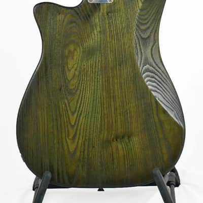 Offbeat Guitars "Priscilla" Bass in Avocado Metallic Relic, EMG Geezer Butler PJ PUs, Gotoh Hardware image 5