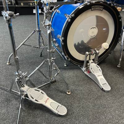 Vintage Ludwig Blue Sparkle 1970s Drum Set 22/16/13/12/8/6 w/ Atlas Stands and Extras #2555 image 9