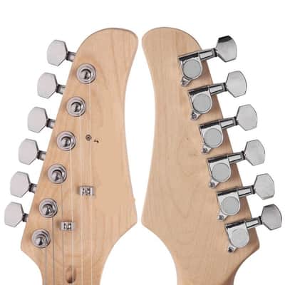 Rosewood Practice Student Band Basswood Electric Guitar Set Red image 3