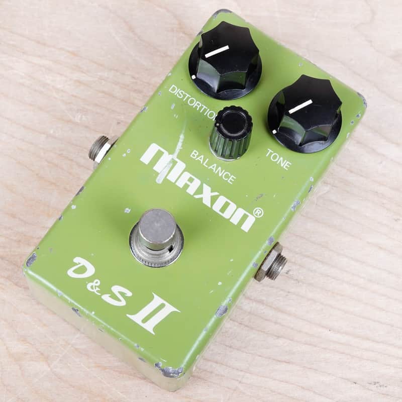 Maxon D&S II 1970s Light Green Distortion and Sustainer Vintage