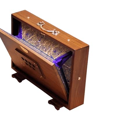 SHRUTI BOX~TEAK WOOD~ SIZE (15" X 10" X 3")~13 NOTES~440 Hz~CHANT~MANTRA~SHRUTI~WITH BAG image 10