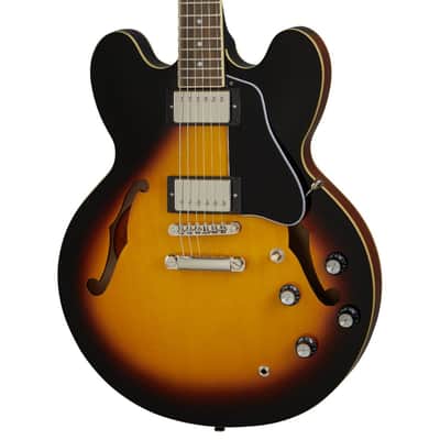 Epiphone ES-335 Semi-Hollow Body Electric Guitar (Vintage Sunburst) image 1