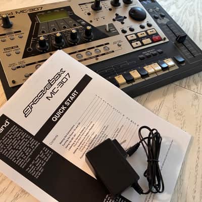 Roland MC-307 Groovebox 2000s - Silver and Black image 2