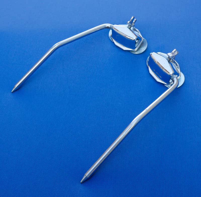 Ludwig Super Classic Folding Bass Drum Spurs Complete 60s image 1