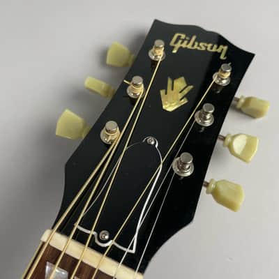 Gibson J-185 Original 2021 Vintage Sunburst Near mint, Flamey, super action BIG sound!! Original tag and Gibson Hardshell! image 5