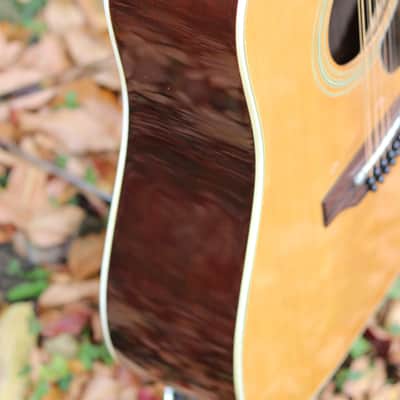 Guild Madeira A-12 acoustic 12 string guitar 1970's - natural image 4