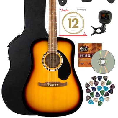 Fender FA-125 Dreadnought Acoustic Guitar - Sunburst w/ Hard Case image 1