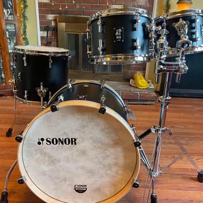 Sonor SQ1 Drum Set - GT Black - 20,10,12,14 used excellent birch made in Germany image 1