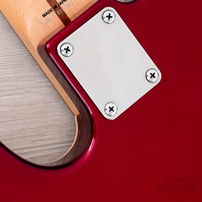 2011 Fender Aerodyne Jazz Bass AJB-DX Candy Apple Red PJ, Japan MIJ image 16