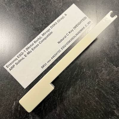 Ensoniq Replacement Weighted C Key (Ensoniq Keybeds) for Ensoniq ESQ-1 (metal) & Mirage DSK8 (gray), E-Mu Emax I Keyboard, ARP Solina (B417)