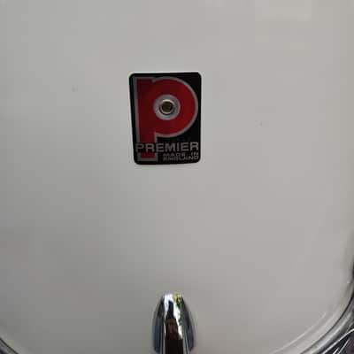 Premier 18"(Diameter)x16"(Depth) Floor Tom 1970's - White Wrap image 2