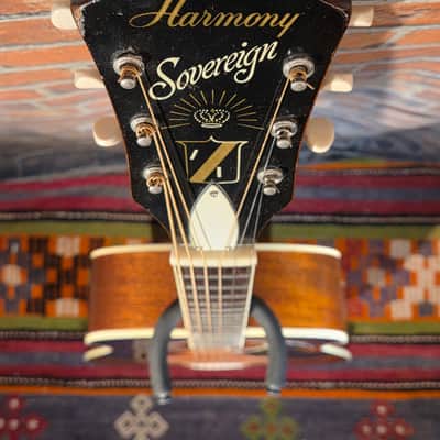 Vintage 1960s Harmony H1260 Sovereign Refinished Sunburst - Neck Set $ Repaired Cracks image 3