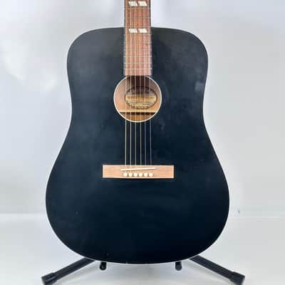 Recording King RDS-7-MBK Dirty 30's Series 7 Dreadnought Acoustic Guitar w/ Hard Case image 3
