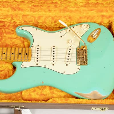 2021 Fender Custom Shop Ltd Ed 62 Stratocaster, Faded/Aged Sea Foam Green image 5