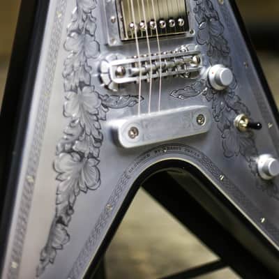 2009 GRECO ZEMAITIS GZV-500MF FLYING V METAL TOP HETFIELD OHSC grlc2140 image 1