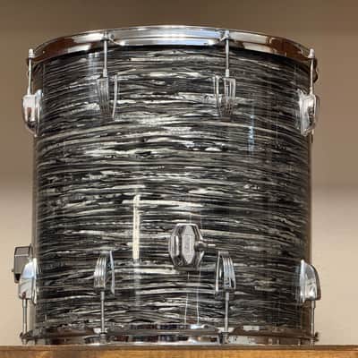 1966 Ludwig Oyster Black Pearl 16x16" Floor Tom image 12