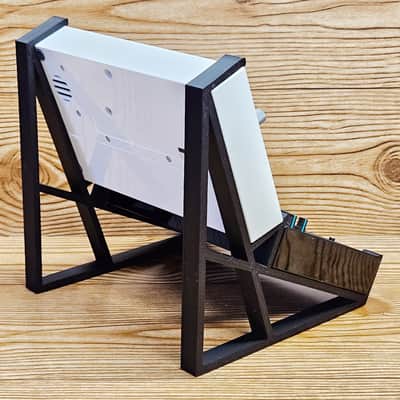 The Analog Source 2 Tier Black Desktop Stand for Korg Volca Beats Bass FM Keys Nubass Loop Mix Sample Synthesizer Mixer Drum Rhythm Machine Sampler image 5