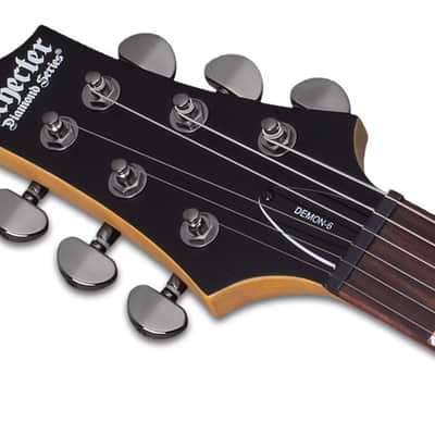 Schecter Demon-6 LH - Satin Black (3665) image 8