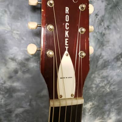 Harmony H53 Rocket 1967 Sunburst with Super-hot DeArmond Gold Foil Pickup in fabulous shape • With Original Vintage Case! image 3