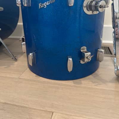 Vintage Rogers Holiday 3pc Shells 1950-60’s - Blue Sparkle 22/13/16 image 4