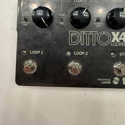 TC Electronic Ditto X4 Stereo Looper Loop True Bypass Guitar Effect Pedal image 2