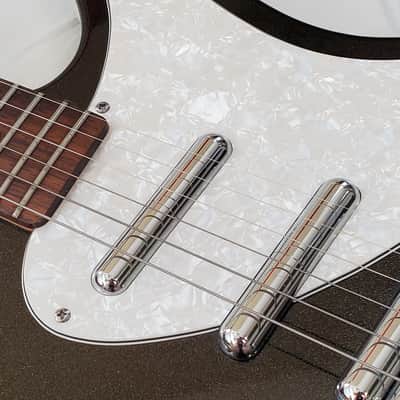 Danelectro Mod 6 HSS Made in Korea Rare Mid 90s Electric Guitar - Black Sparkle Finish + Gig Bag image 8