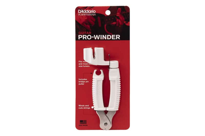 D'Addario White Pro String Winder, Cutter & Bridge Pin Puller image 1