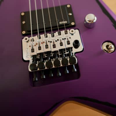 ESP Alexi Laiho Signature Ripped 2021 - Present - Purple Fade Satin with Pinstripes image 8