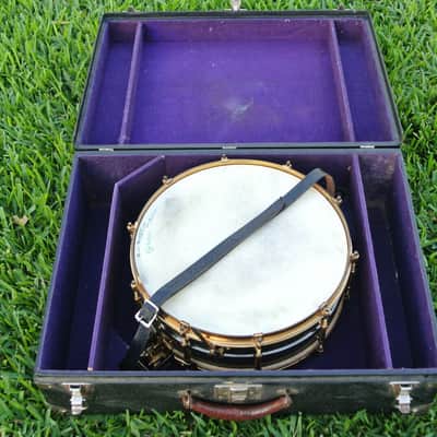 ORIGINAL Ludwig & Ludwig 5x14 BLACK BEAUTY SUPER SENSITIVE w TOP & BOTTOM Snare Wires image 2