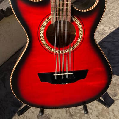 Del Rio Bajo Quinto Double Cutaway 2019 Red Sunburst Bild 1