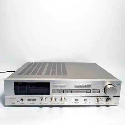 Vintage Denon DRA-350 Solid State Tuner Amplifier Silver Stereo Receiver Amplifier 36 Watts image 1