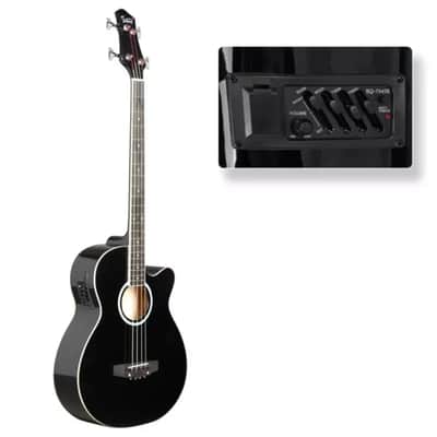 GIB 4-String Electric Bass Guitar – Full Size, Right-Handed, Sunset Finish w/ Gig Bag & Accessories image 1