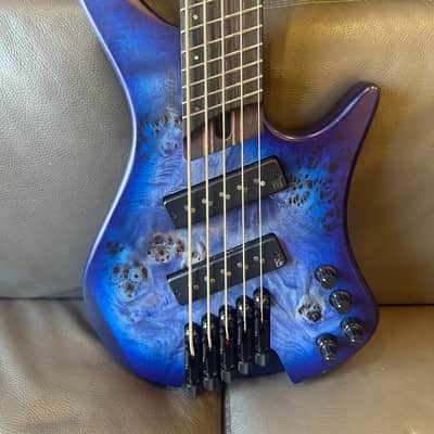 Ibanez EHB1505MS-PLF Bass Workshop Pacific Blue Burst Flat image 2