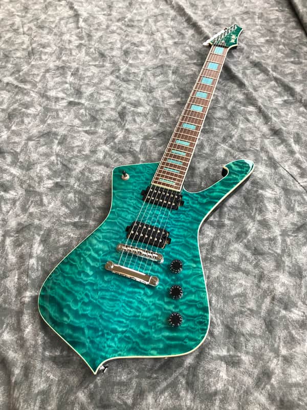 Iron Label Guitars Leonidas 7 String 2025 - Transparent Teal image 1