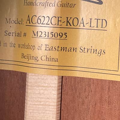 Eastman AC622CE-KOA-LTD Limited Edition + NEW + incl. Case image 5