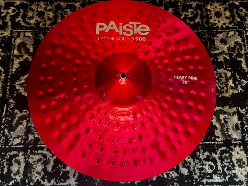 Paiste 20" Color Sound 900 Series Heavy Ride Cymbal - Red image 1