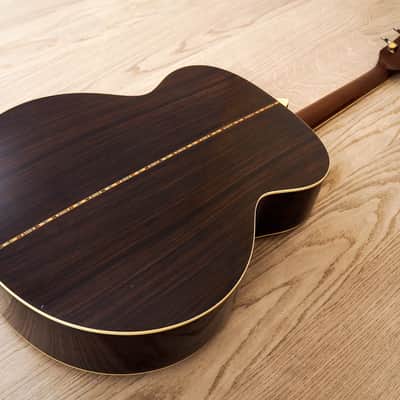 1970s Matao MW-405 Jumbo Vintage Acoustic Guitar Spruce Rosewood Hoshino Japan w/ Case image 16