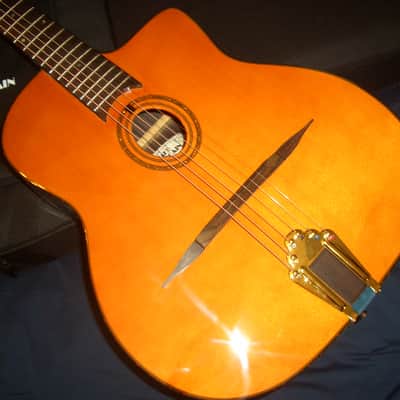 ON SALE. Cafe Americain Gypsy Jazz Guitar, From France Beautiful Manon Model. image 12