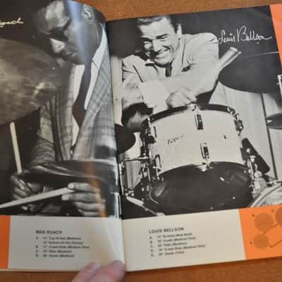 Zildjian Set-Ups of Famous Drummers vintage catalog booklet brochure 1969 image 5
