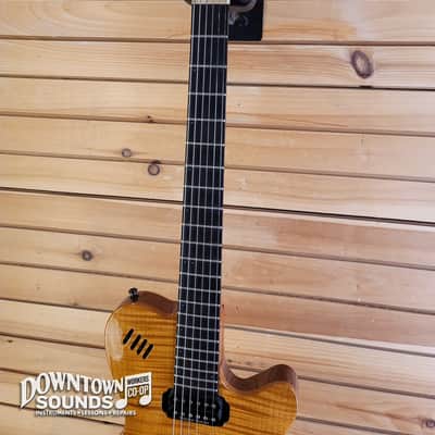 1995ish Godin LGX Electric Guitar with Godin Hard Case - Natural Flame Maple, 8lbs image 5