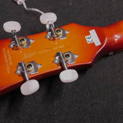 Hofner Ignition Beatle Bass HI-500/1-SB Brand New 2026 Model with 500/1 TAILPIECE & Yellowed Pickguard ( Replaces HI-BB-PE-SB ) image 13