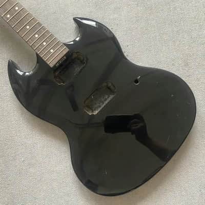 Black Palmer Glossy Black Guitar Basswood Body with Maple Neck, Rosewood Fingerboard image 11