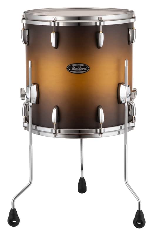 Pearl Masters Maple 14x14" Matte Olive Burst Premium Lacquer #831 Floor Tom Drum w/Legs | WorldShip | NEW | Authorized Dealer image 1