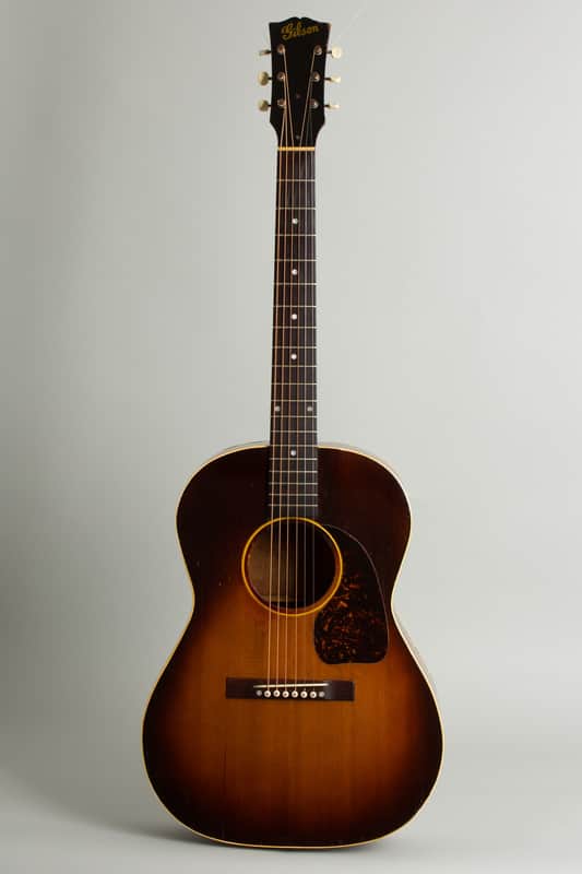 Gibson  LG-2 Flat Top Acoustic Guitar (1947), molded plastic hard shell case. image 1