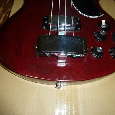 Greco EB-420 SG Bass 1974-75 Cherry Red FREE Shipping to the US. See note for more info image 5