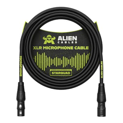 Alien Cables Star Quad Balanced XLR Cable 10 Foot - 2 Pack image 9
