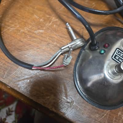 Fender 2 button Footswitch w LED rca trs 1980s image 3